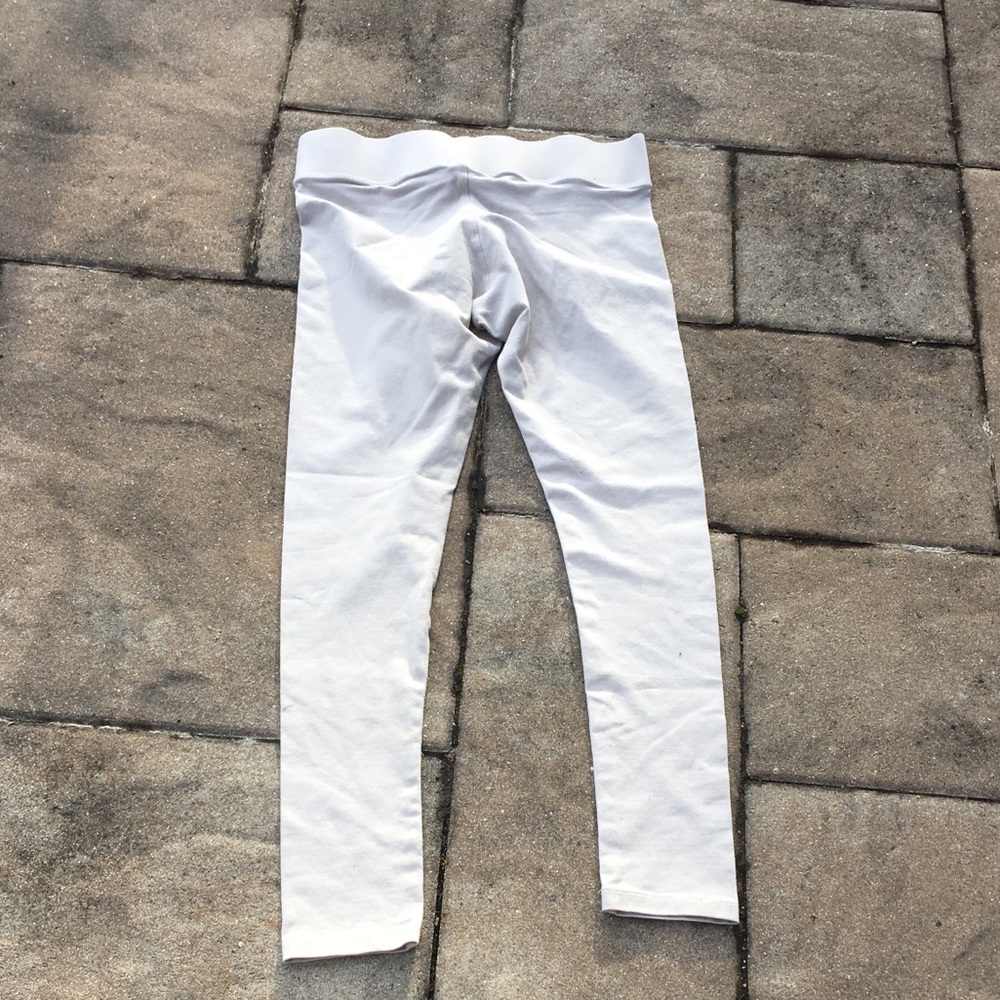 White comfy leggings